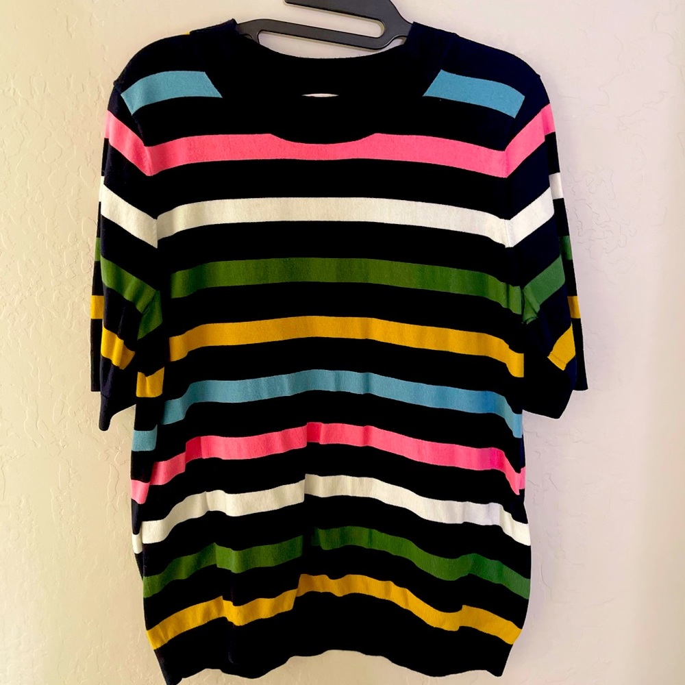 Boden multicolored striped lightweight sweater